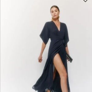 Reformation Winslow Dress Navy